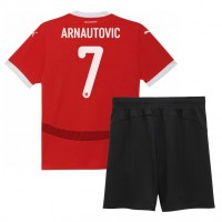 Rakúsko Marko Arnautovic #7 Domáci Detský futbalový dres ME 2024 Krátky Rukáv (+ trenírky)